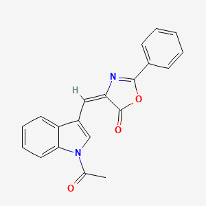 4-(1-Acetyl-1H-indol-3-ylmethylene)-2-phenyl-4H-oxazol-5-one