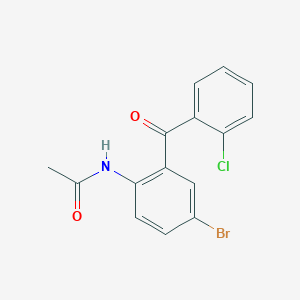 N-[4-bromo-2-(2-chlorobenzoyl)phenyl]acetamide