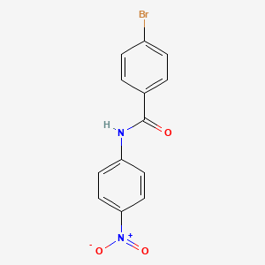 molecular formula C13H9BrN2O3 B11710435 4-Bromo-N-(4-nitrophenyl)benzamide CAS No. 62507-50-0