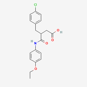 3-(4-Chlorobenzyl)-4-[(4-ethoxyphenyl)amino]-4-oxobutanoic acid