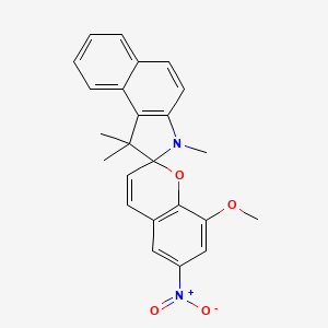 8'-Methoxy-1,1,3-trimethyl-6'-nitro-1,3-dihydrospiro[benzo[e]indole-2,2'-chromene]