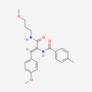 (2Z)-3-(4-methoxyphenyl)-N-(3-methoxypropyl)-2-[(4-methylphenyl)formamido]prop-2-enamide