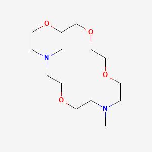 molecular formula C14H30N2O4 B11710475 10,16-Dimethyl-1,4,7,13-tetraoxa-10,16-diazacyclooctadecane 