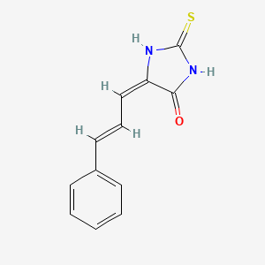 molecular formula C12H10N2OS B11710518 5-(3-Phenylallylidene)-2-thioxoimidazolidin-4-one 