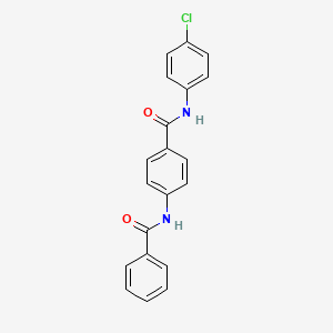 4-benzamido-N-(4-chlorophenyl)benzamide