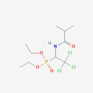 molecular formula C10H19Cl3NO4P B11710549 Diethyl [2,2,2-trichloro-1-(2-methylpropanamido)ethyl]phosphonate 