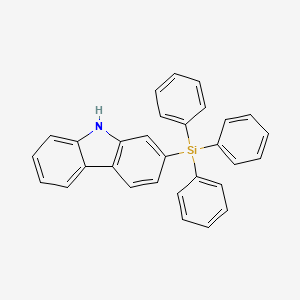 molecular formula C30H23NSi B11710557 2-(Triphenylsilyl)-9H-carbazole 