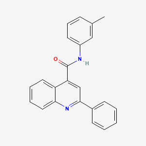 molecular formula C23H18N2O B11710559 N-(3-methylphenyl)-2-phenylquinoline-4-carboxamide 