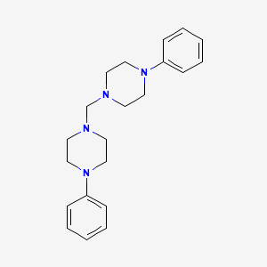 1-Phenyl-4-[(4-phenylpiperazin-1-yl)methyl]piperazine