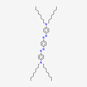 4-[(1E)-2-{4-[(1E)-2-[4-(Dioctylamino)phenyl]diazen-1-YL]phenyl}diazen-1-YL]-N,N-dioctylaniline