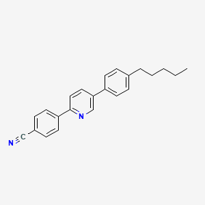 4-[5-(4-Pentylphenyl)pyridin-2-yl]benzonitrile