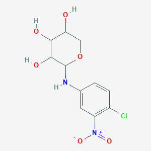 molecular formula C11H13ClN2O6 B11710608 N-(4-chloro-3-nitrophenyl)pentopyranosylamine 