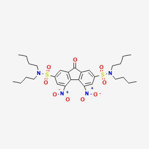 molecular formula C29H40N4O9S2 B11710639 N2,N2,N7,N7-tetrabutyl-4,5-dinitro-9-oxo-9H-fluorene-2,7-disulfonamide 