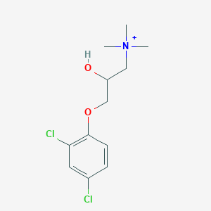 3-(2,4-dichlorophenoxy)-2-hydroxy-N,N,N-trimethylpropan-1-aminium