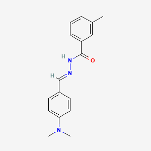 N'-[(E)-[4-(Dimethylamino)phenyl]methylidene]-3-methylbenzohydrazide