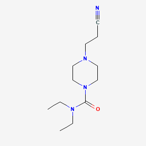 4-(2-cyanoethyl)-N,N-diethylpiperazine-1-carboxamide