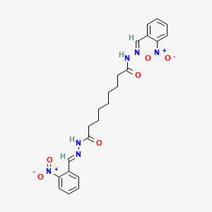 N'~1~,N'~9~-bis[(E)-(2-nitrophenyl)methylidene]nonanedihydrazide