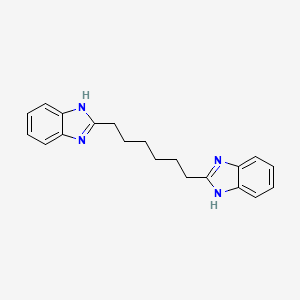 molecular formula C20H22N4 B11710742 1,6-Bis(benzimidazol-2-yl)hexane 