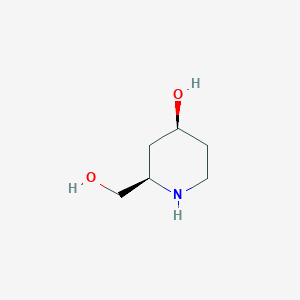 molecular formula C6H13NO2 B11710756 (2R,4S)-2-(Hydroxymethyl)piperidin-4-ol 