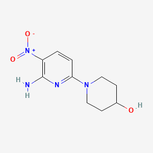 molecular formula C10H14N4O3 B1171078 1-(6-Amino-5-nitropyridin-2-yl)piperidin-4-ol 