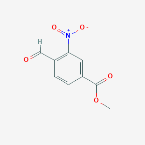 molecular formula C9H7NO5 B117108 Methyl 4-formyl-3-nitrobenzoate CAS No. 153813-69-5