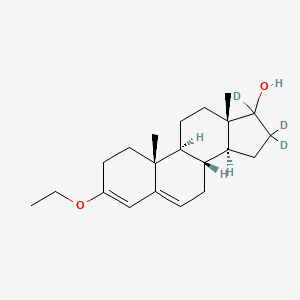 molecular formula C21H32O2 B1171080 3-Ethoxy-androsta-3,5-dien-17-ol-d3 CAS No. 165304-83-6