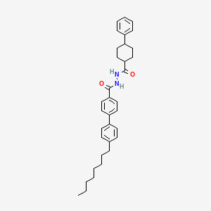 molecular formula C34H42N2O2 B11710850 4'-octyl-N'-[(4-phenylcyclohexyl)carbonyl]biphenyl-4-carbohydrazide 