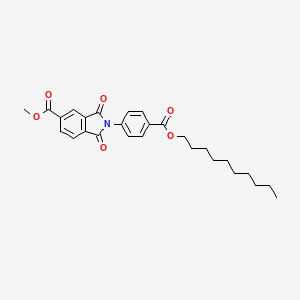 methyl 2-{4-[(decyloxy)carbonyl]phenyl}-1,3-dioxo-2,3-dihydro-1H-isoindole-5-carboxylate