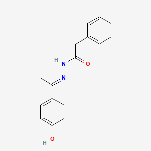 N'-[(1E)-1-(4-hydroxyphenyl)ethylidene]-2-phenylacetohydrazide