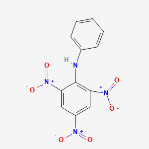 molecular formula C12H8N4O6 B11710936 2,4,6-Trinitro-N-phenylaniline 