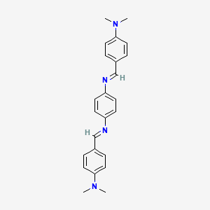 molecular formula C24H26N4 B11710940 N,N'-Bis-(4-dimethylaminobenzylidene)-1,4-phenylenediamine CAS No. 15257-27-9