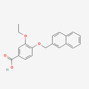 molecular formula C20H18O4 B1171095 3-Ethoxy-4-(naphthalen-2-ylmethoxy)benzoic acid 