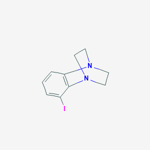 molecular formula C10H11IN2 B11710953 1,4-Ethanoquinoxaline, 2,3-dihydro-5-iodo- CAS No. 138023-40-2