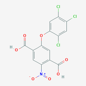 2-Nitro-5-(2,4,5-trichlorophenoxy)benzene-1,4-dicarboxylic acid