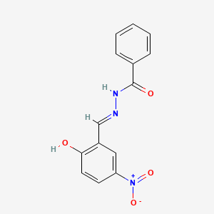 N'-[(E)-(2-hydroxy-5-nitrophenyl)methylidene]benzohydrazide