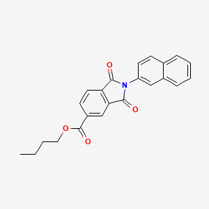 butyl 2-(naphthalen-2-yl)-1,3-dioxo-2,3-dihydro-1H-isoindole-5-carboxylate