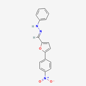 (1E)-1-{[5-(4-nitrophenyl)furan-2-yl]methylidene}-2-phenylhydrazine