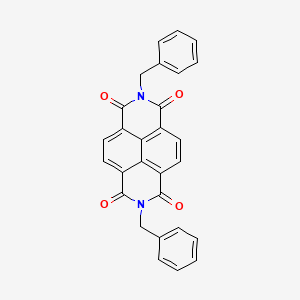 molecular formula C28H18N2O4 B11711053 Benzo[lmn][3,8]phenanthroline-1,3,6,8(2H,7H)-tetrone, 2,7-bis(phenylmethyl)- CAS No. 106897-63-6