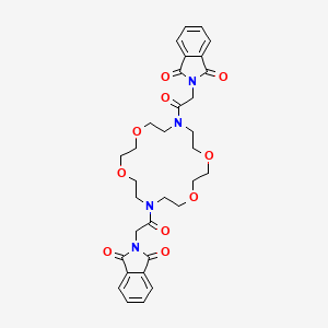 2,2'-[1,4,10,13-Tetraoxa-7,16-diazacyclooctadecane-7,16-diylbis(2-oxo-2,1-ethanediyl)]bis(1H-isoindole-1,3(2H)-dione)