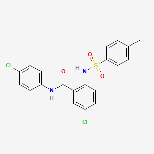 5-chloro-N-(4-chlorophenyl)-2-{[(4-methylphenyl)sulfonyl]amino}benzamide