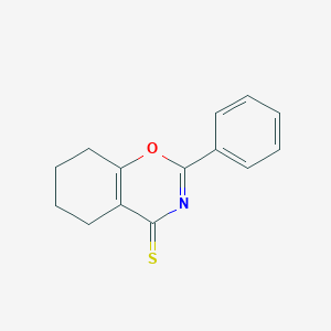 2-Phenyl-5,6,7,8-tetrahydro-benzo(E)(1,3)oxazine-4-thione