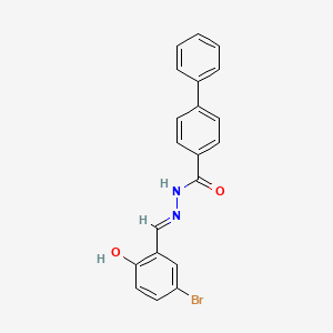 Biphenyl-4-carboxylic acid (5-bromo-2-hydroxy-benzylidene)-hydrazide