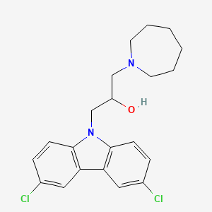 1-(azepan-1-yl)-3-(3,6-dichloro-9H-carbazol-9-yl)propan-2-ol