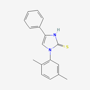 molecular formula C17H16N2S B11711176 1-(2,5-dimethylphenyl)-4-phenyl-1H-imidazole-2-thiol 