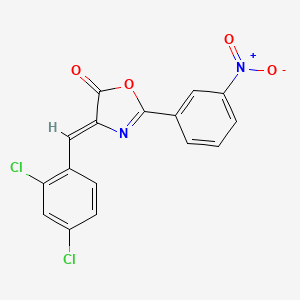 (4Z)-4-(2,4-dichlorobenzylidene)-2-(3-nitrophenyl)-1,3-oxazol-5(4H)-one