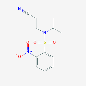 N-(2-cyanoethyl)-2-nitro-N-(propan-2-yl)benzenesulfonamide