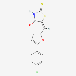 5-(5-(4-Chloro-phenyl)-furan-2-ylmethylene)-2-thioxo-thiazolidin-4-one