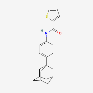 molecular formula C21H23NOS B11711255 N-[4-(Adamantan-1-YL)phenyl]thiophene-2-carboxamide 