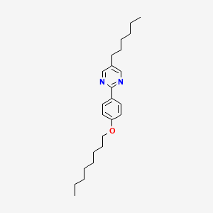 molecular formula C24H36N2O B11711260 5-Hexyl-2-[4-(octyloxy)phenyl]pyrimidine 