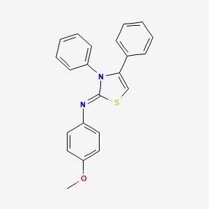 (Z)-N-(3,4-diphenylthiazol-2(3H)-ylidene)-4-methoxyaniline